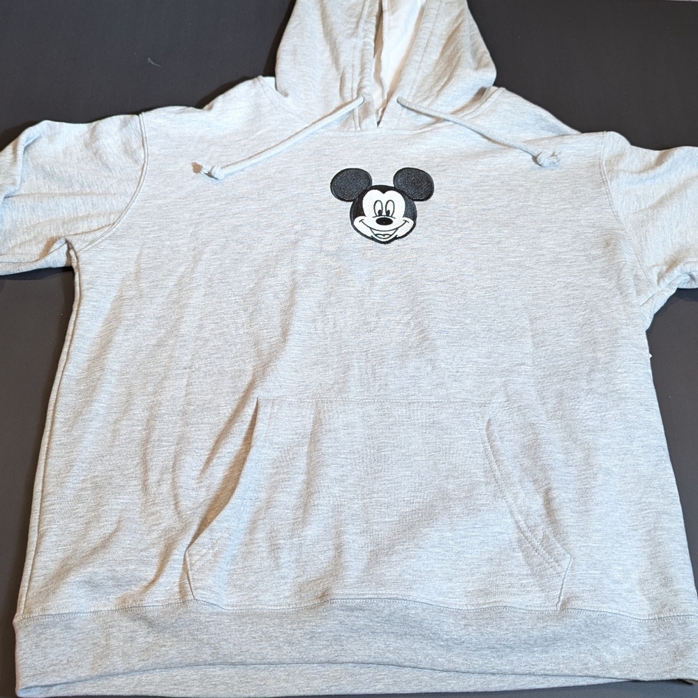 Disney Mickey Mouse Grey Sweatshirt Design Women's XXL (20) New